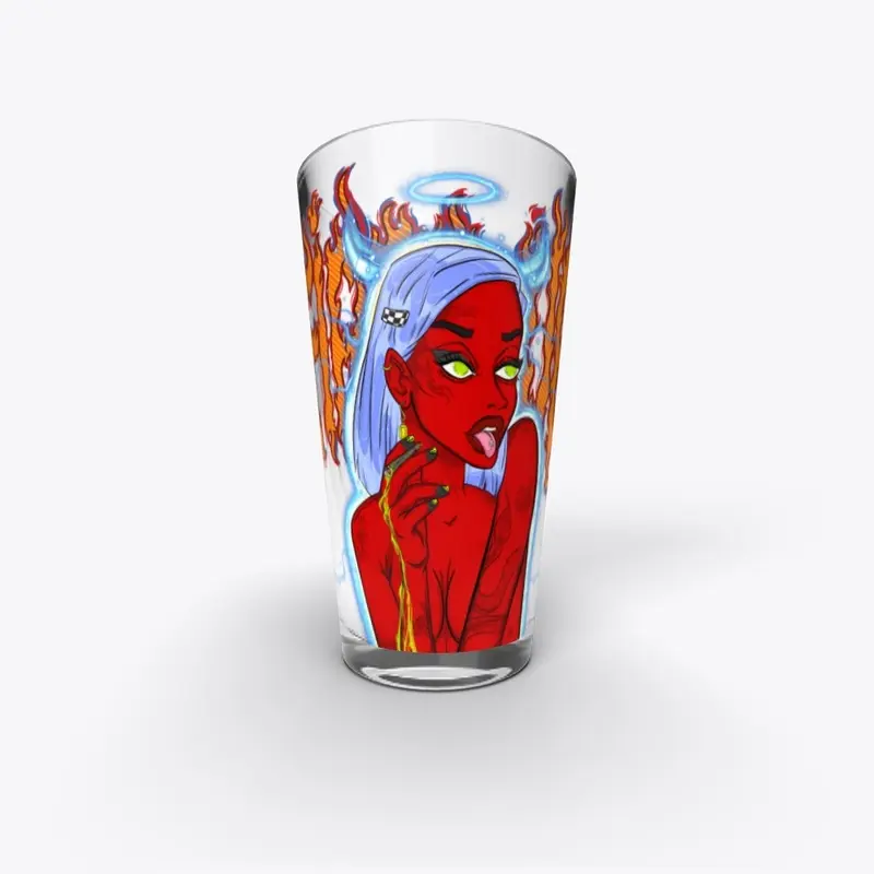 FIRED UP PINT GLASS